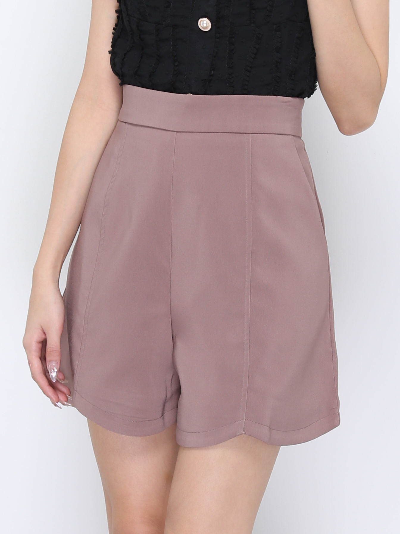 High Waist Side Pocket Short Pant 20250