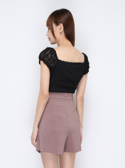 High Waist Side Pocket Short Pant 20250