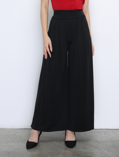 High Waist Pleated Long Pants 35082