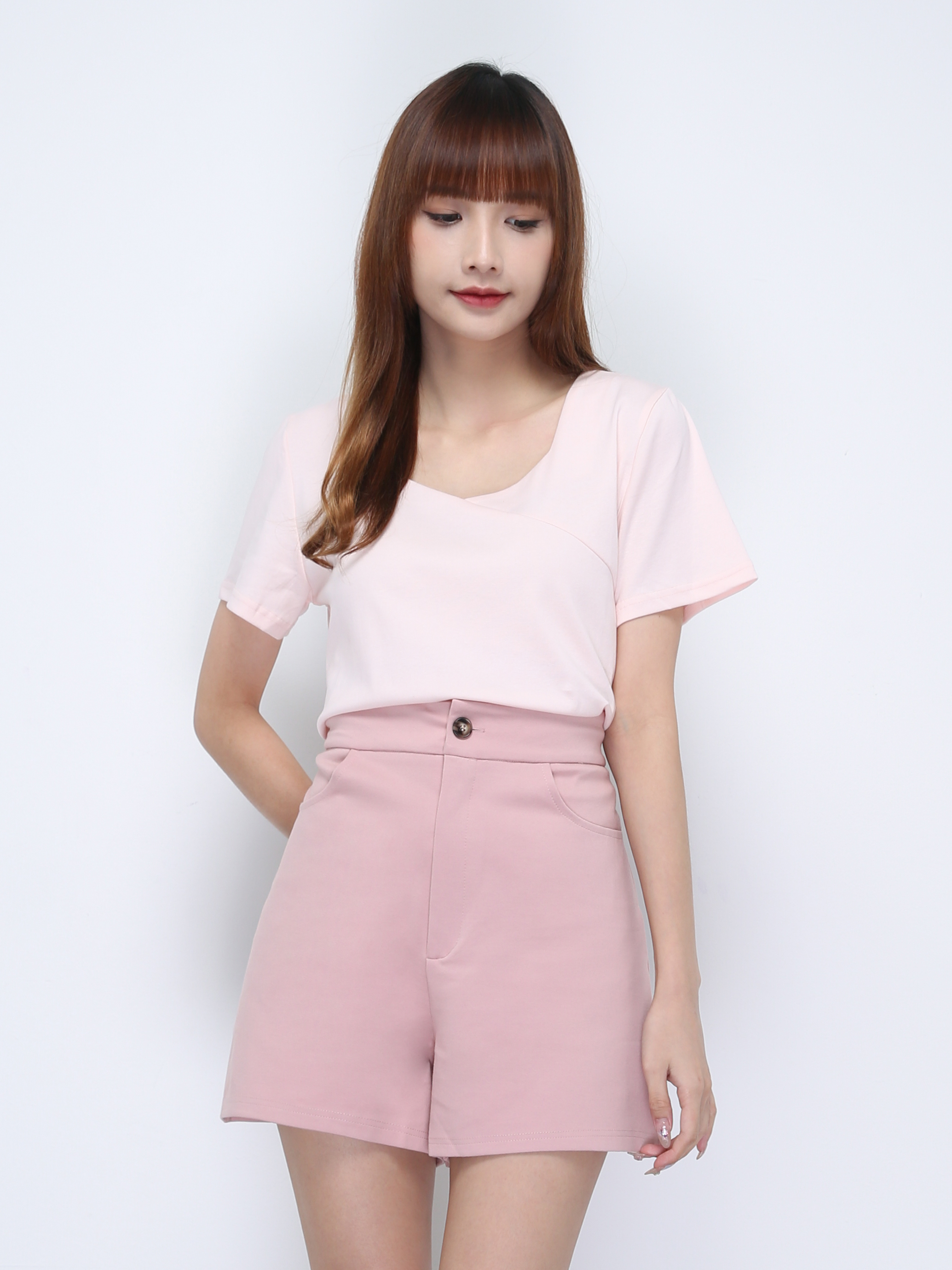 Two Tone Sweetheart Neckline Set 21868