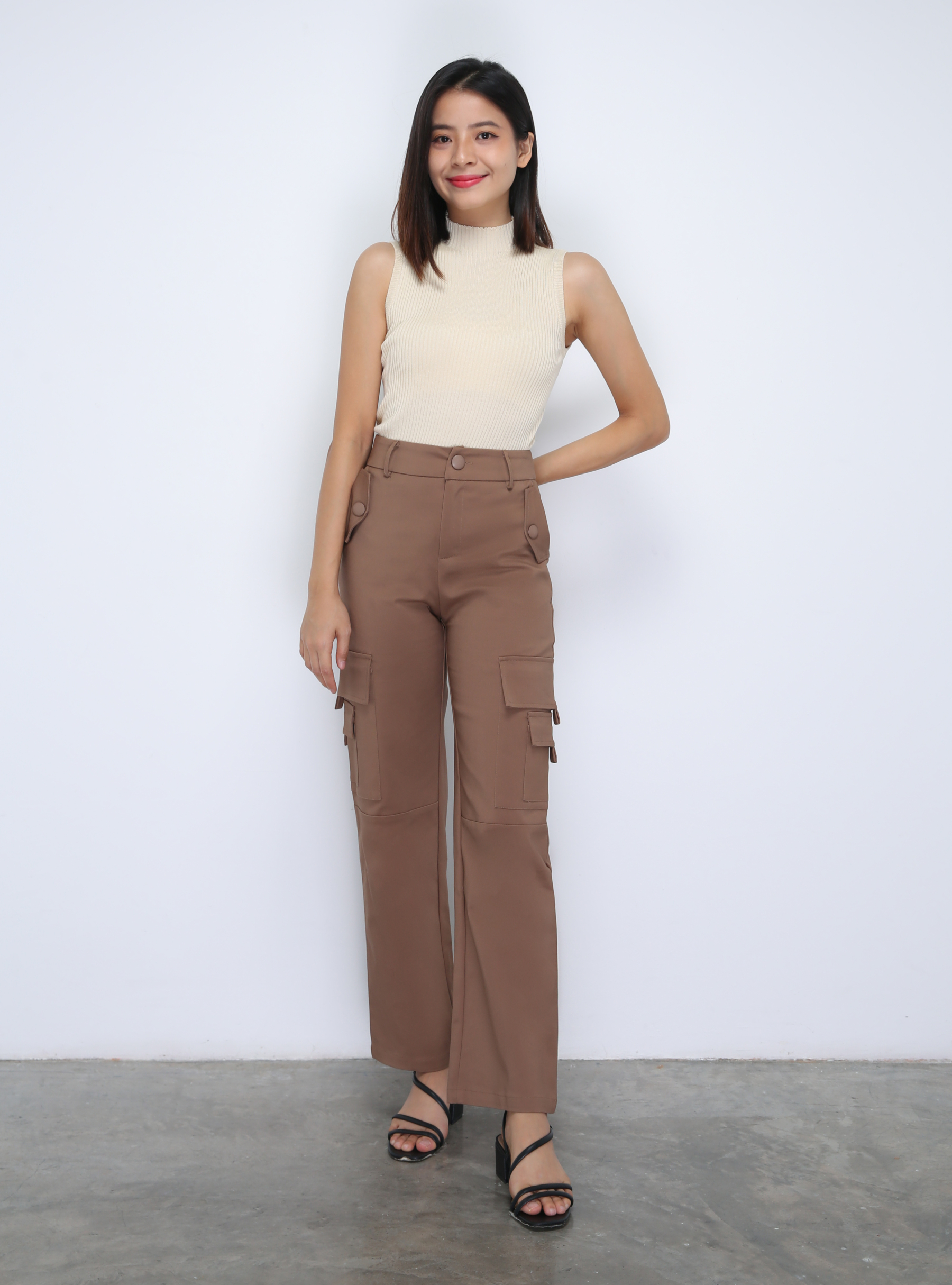 Side Pocket Long Pants DJ024