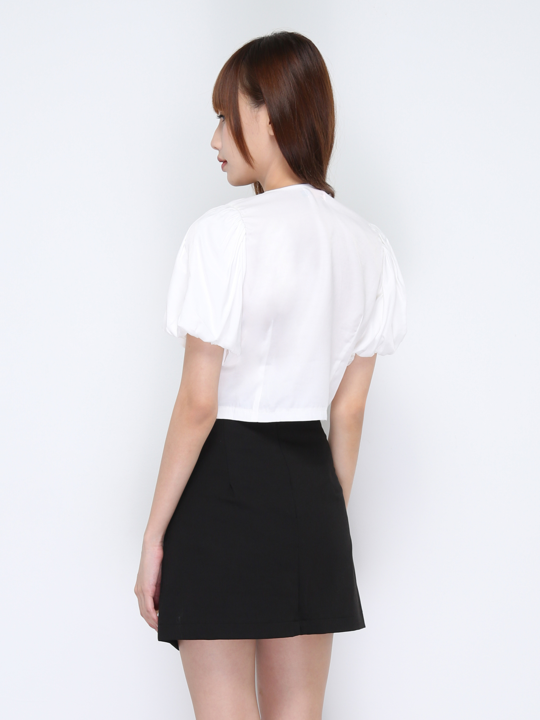 Wrap With Decorative Button Skirt 20312