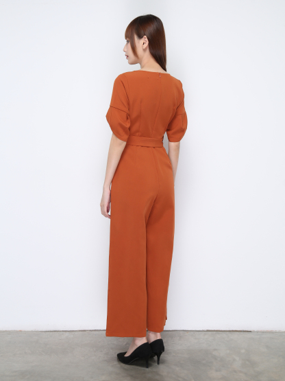 Sweetheart Neckline With Belt Jumpsuit 20798