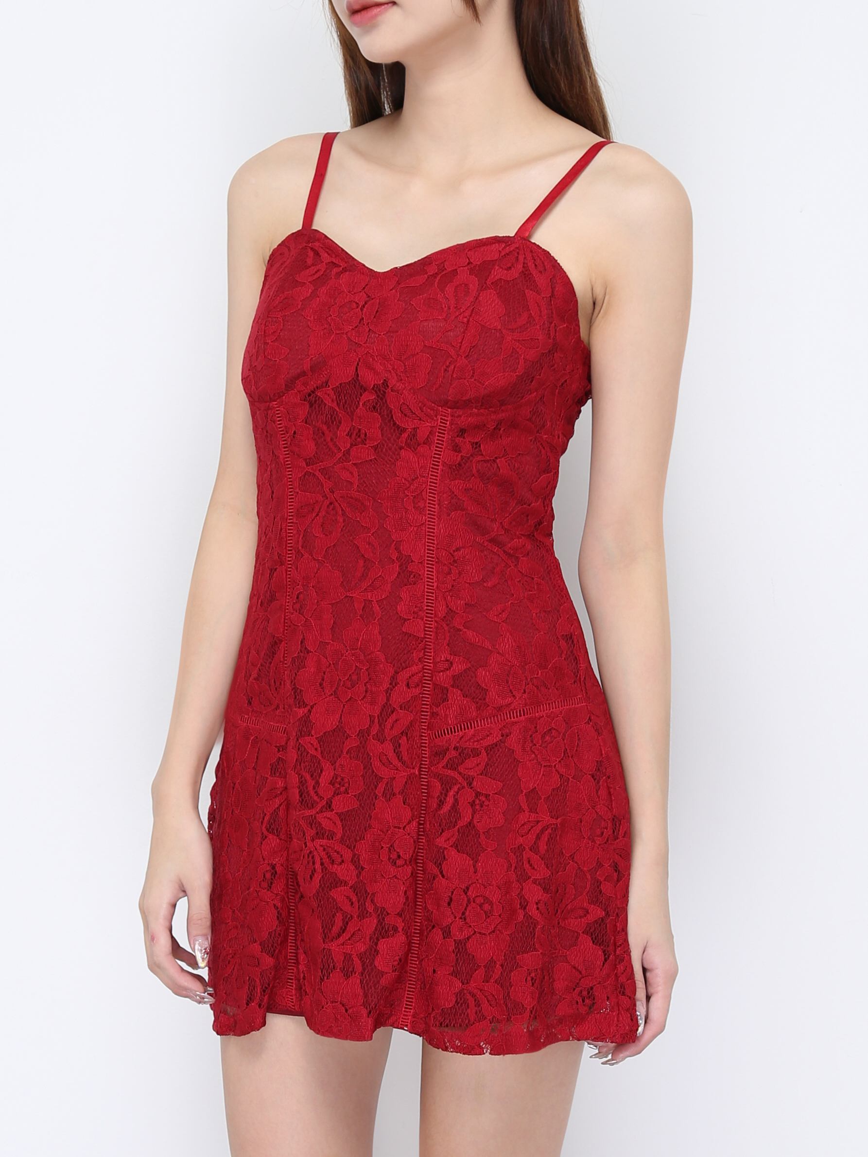 Lace With Strap Dress 20685