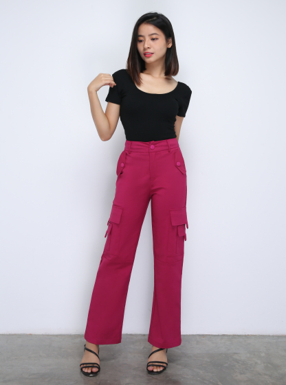 Side Pocket Long Pants DJ024