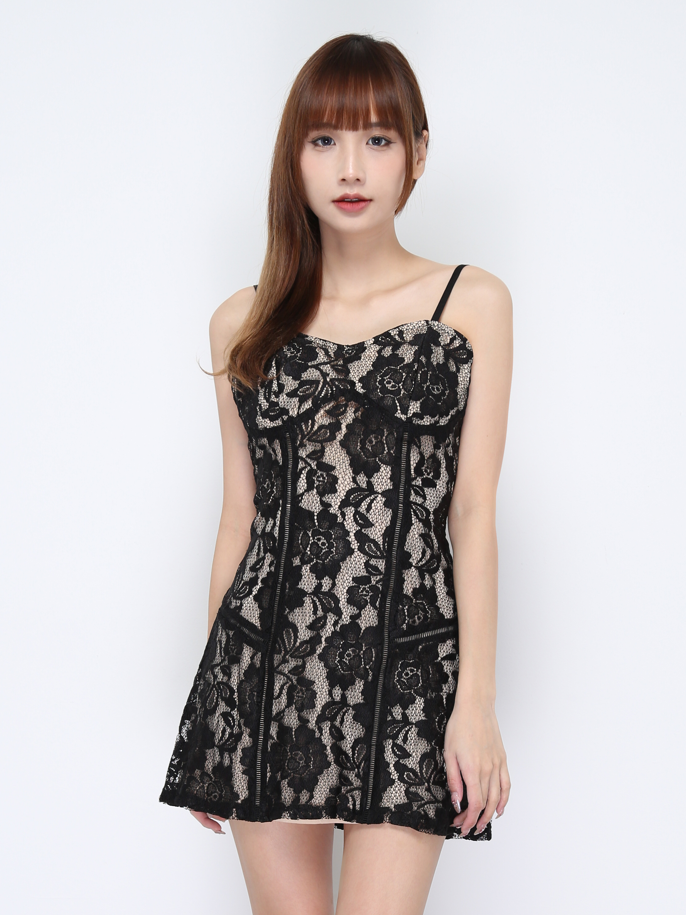 Lace With Strap Dress 20685