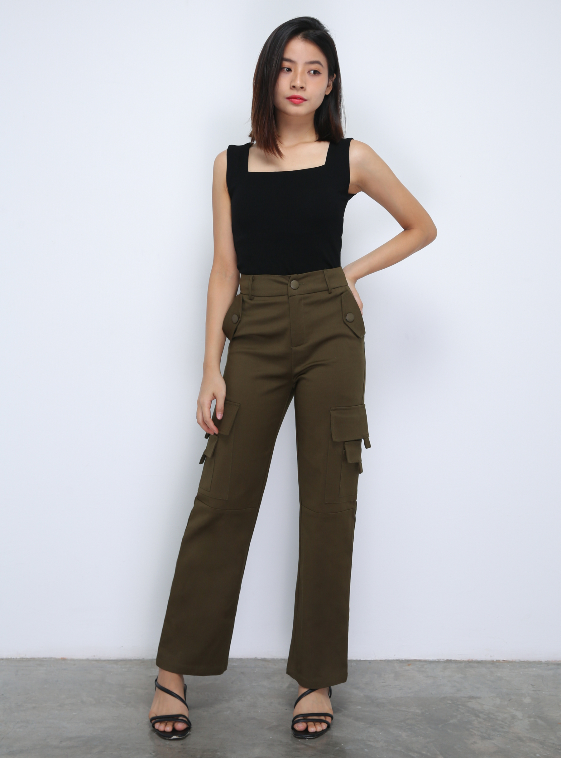 Side Pocket Long Pants DJ024