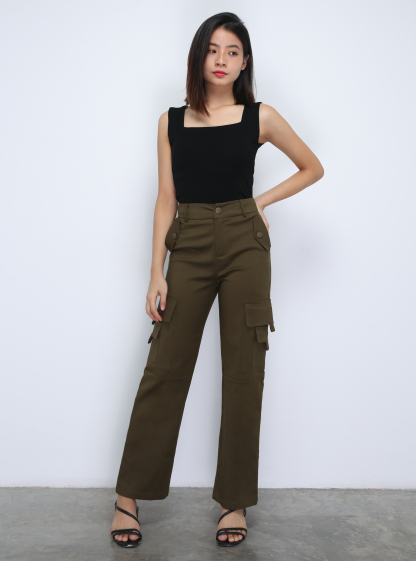Side Pocket Long Pants DJ024