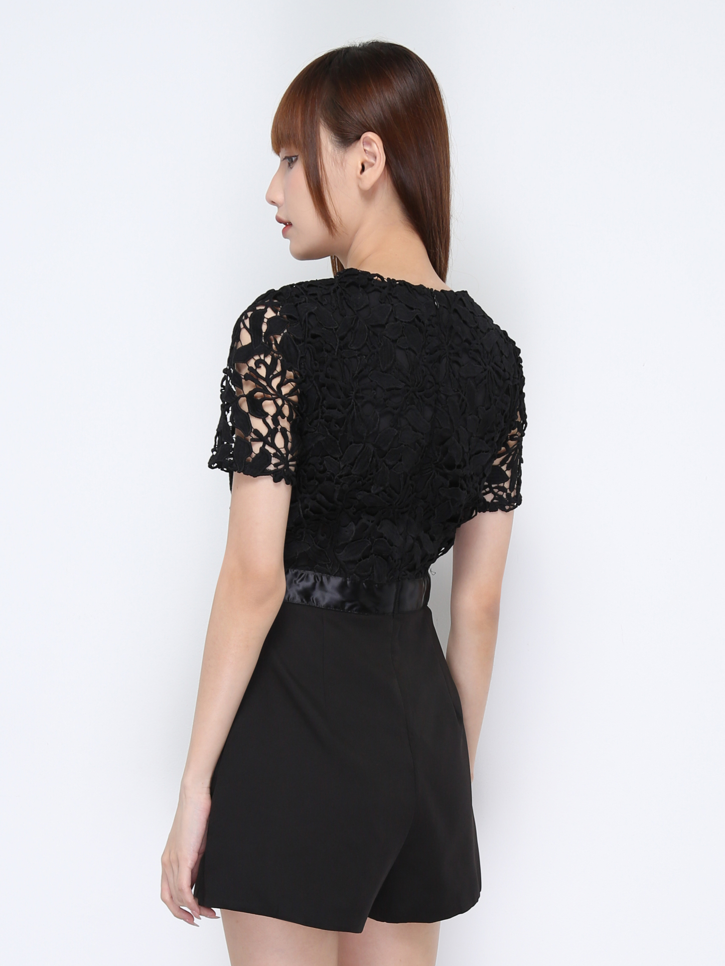 V Neck Eyelet Jumpsuit 20801
