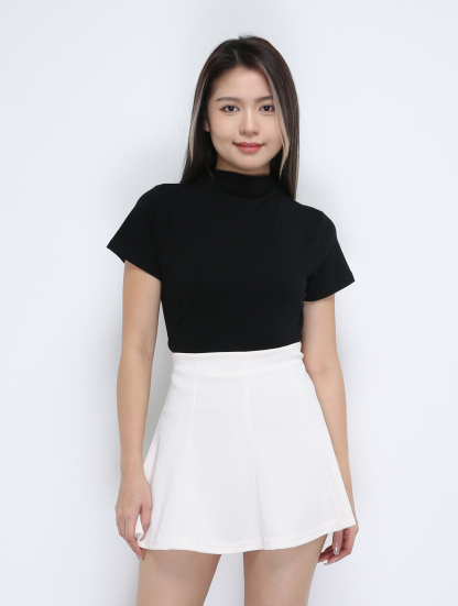 Turtle Neck Plain Top 30640