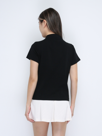 Turtle Neck Plain Top 30640