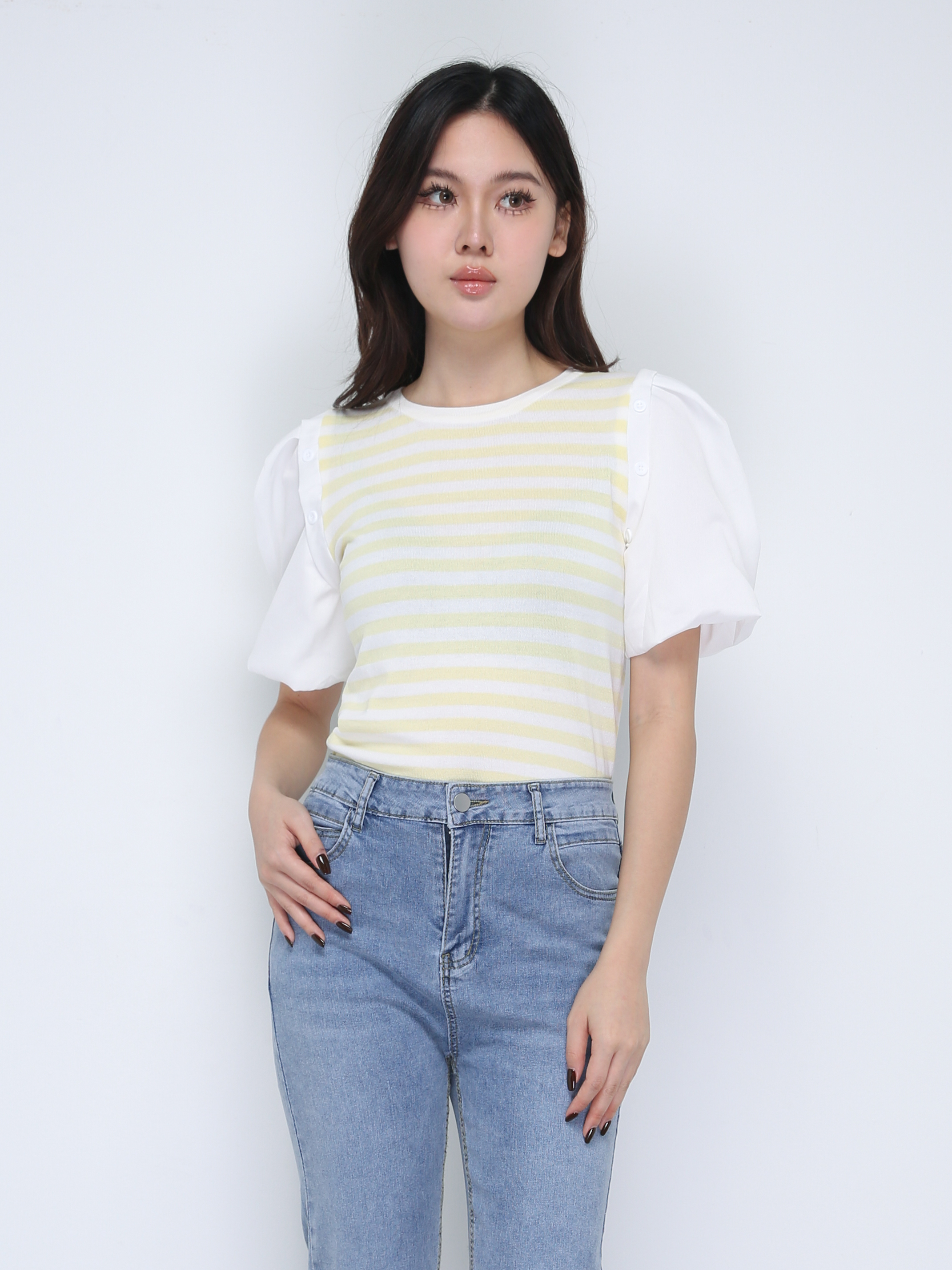 Knitted Stripe Top 21671