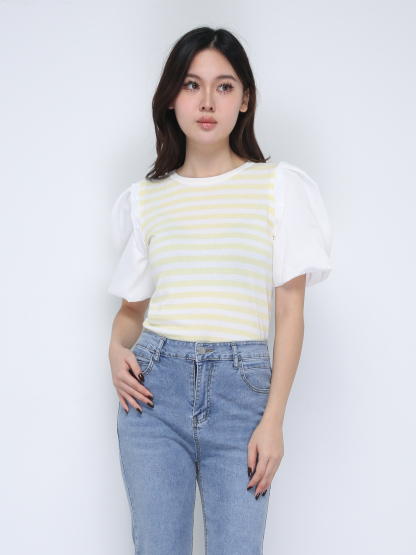 Knitted Stripe Top 21671