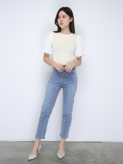 Knitted Stripe Top 21671