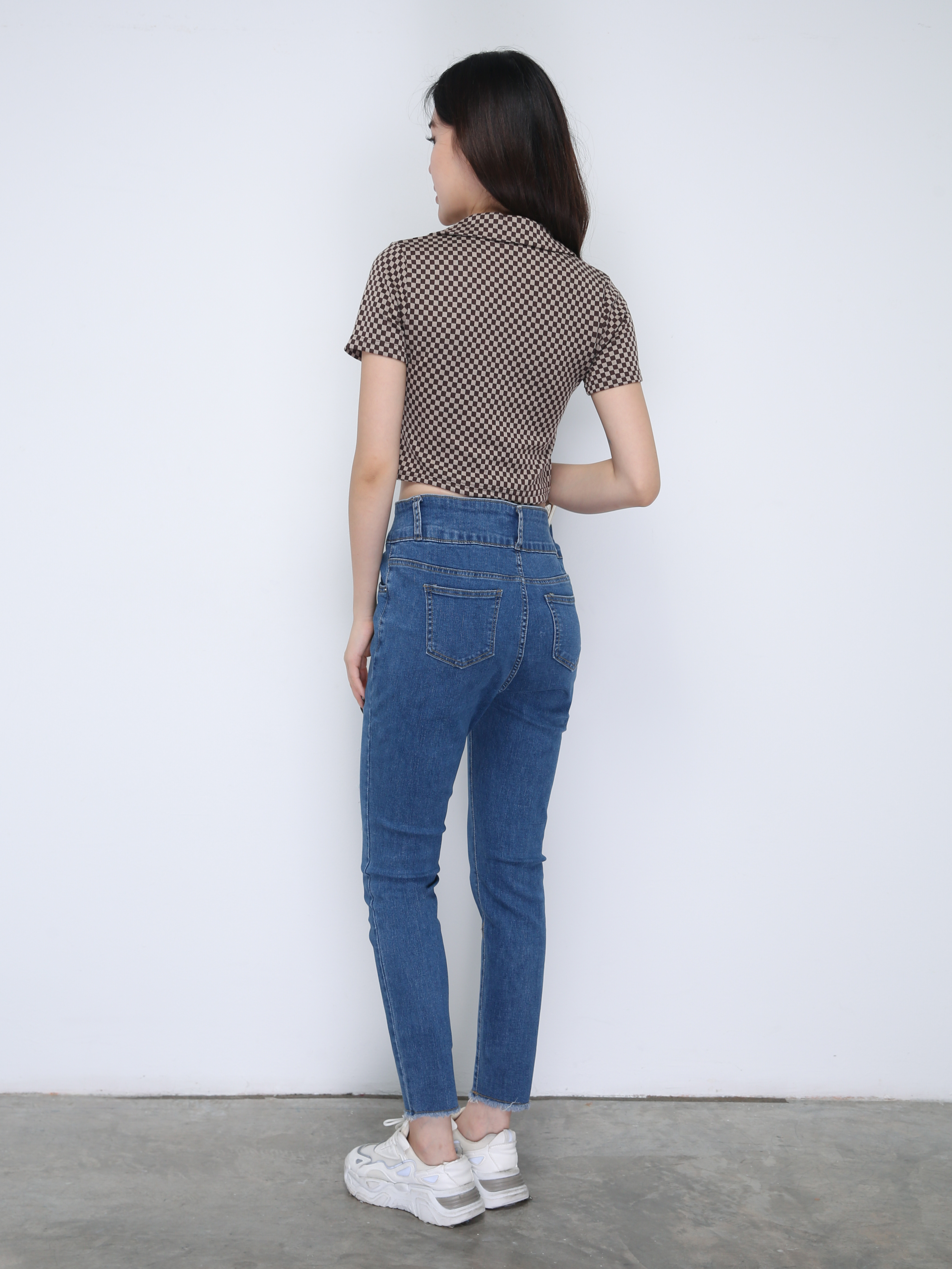 Denim Ripped Long Pants 21660