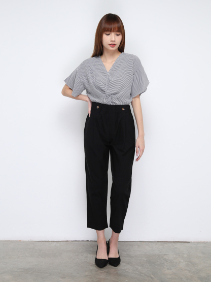 V Neck Twist Top 21213