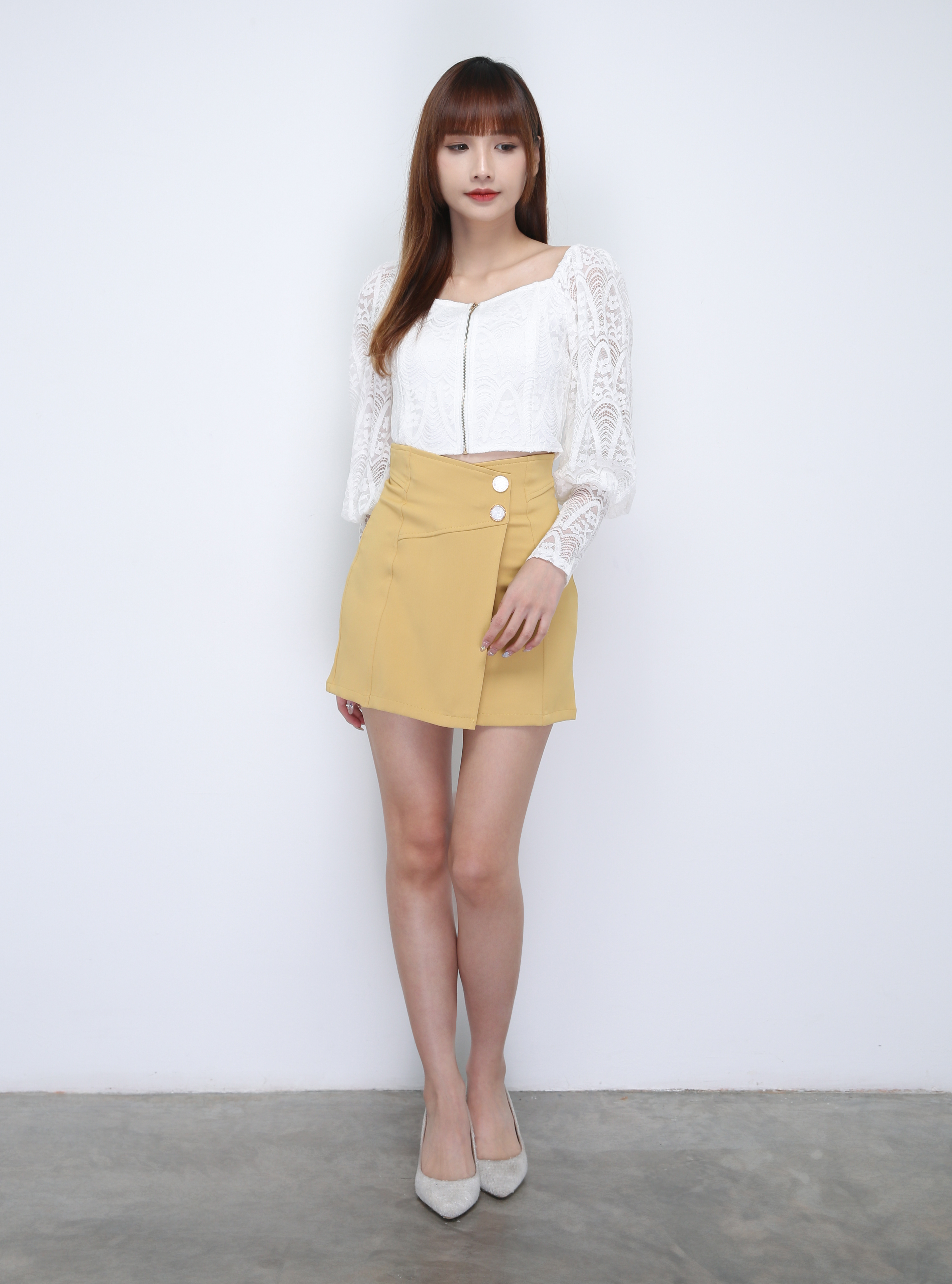 Lace Front Zip Top 21860