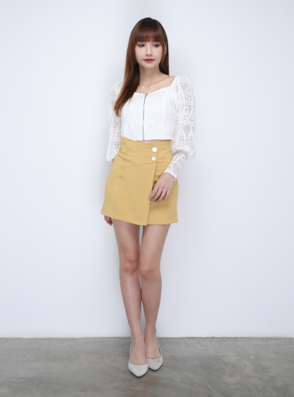 Lace Front Zip Top 21860