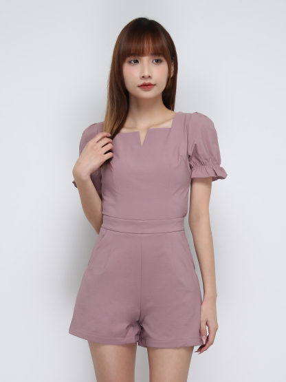 Sweetheart Neckline With Puff Sleeve Set 21274