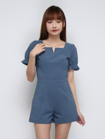 Sweetheart Neckline With Puff Sleeve Set 21274