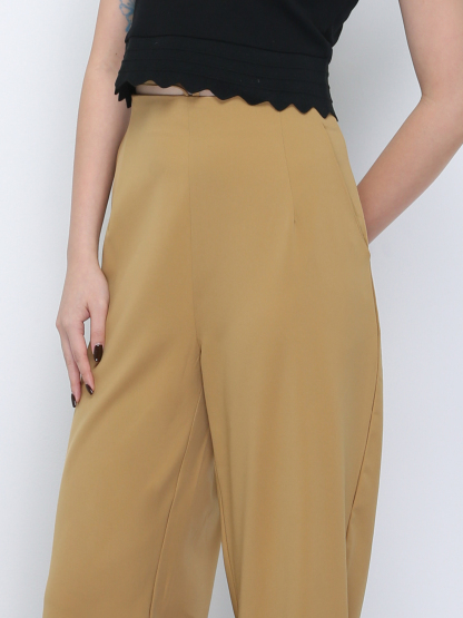 Wide Leg With Waist Strap Long Pants 21635