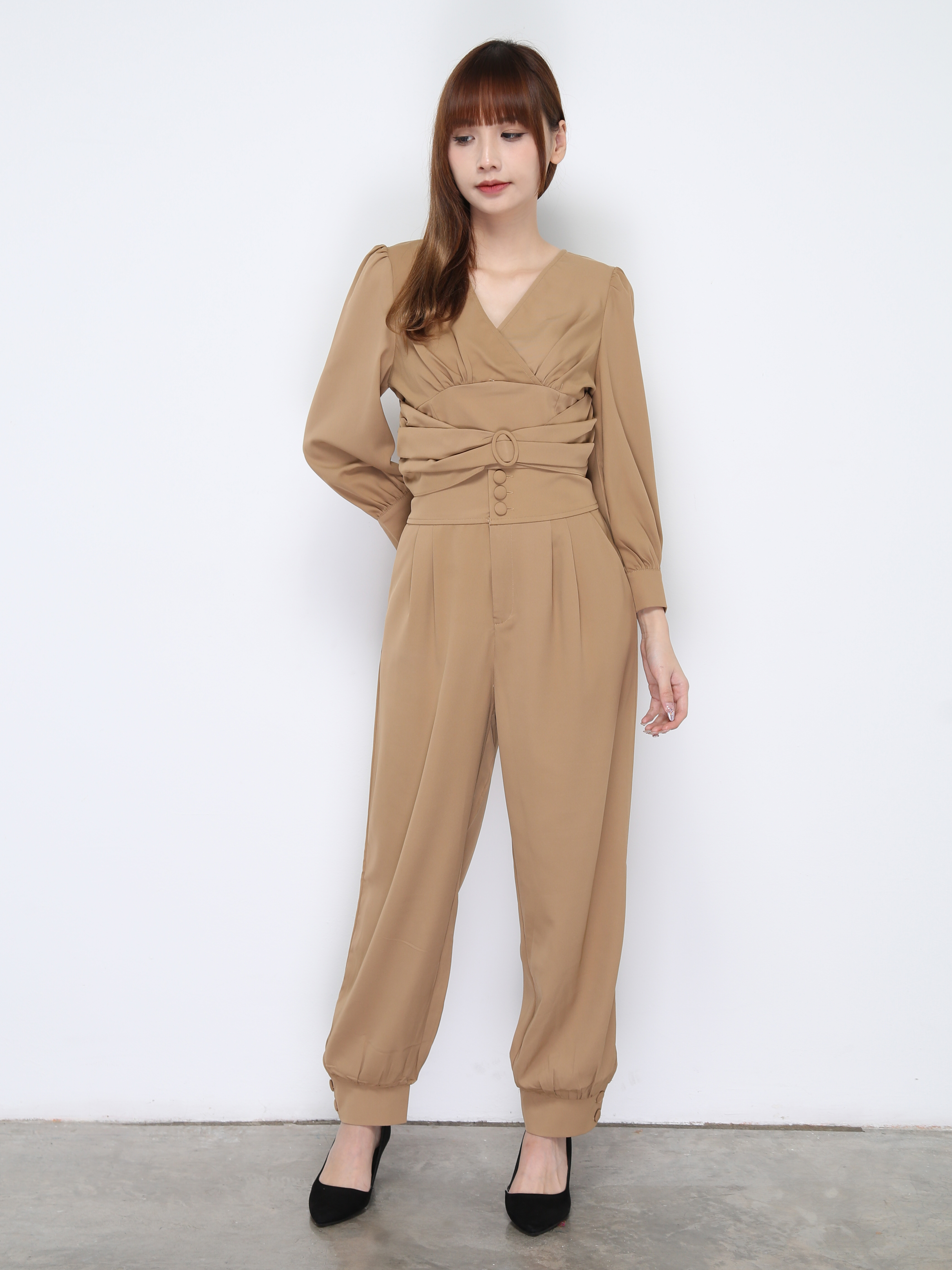 Suit With Long Sleeve Top With Long Pants Set 20655