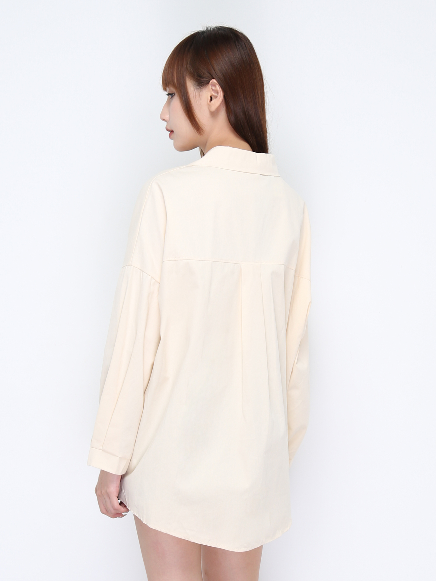 Long Sleeve Front Pocket Button Top 19932
