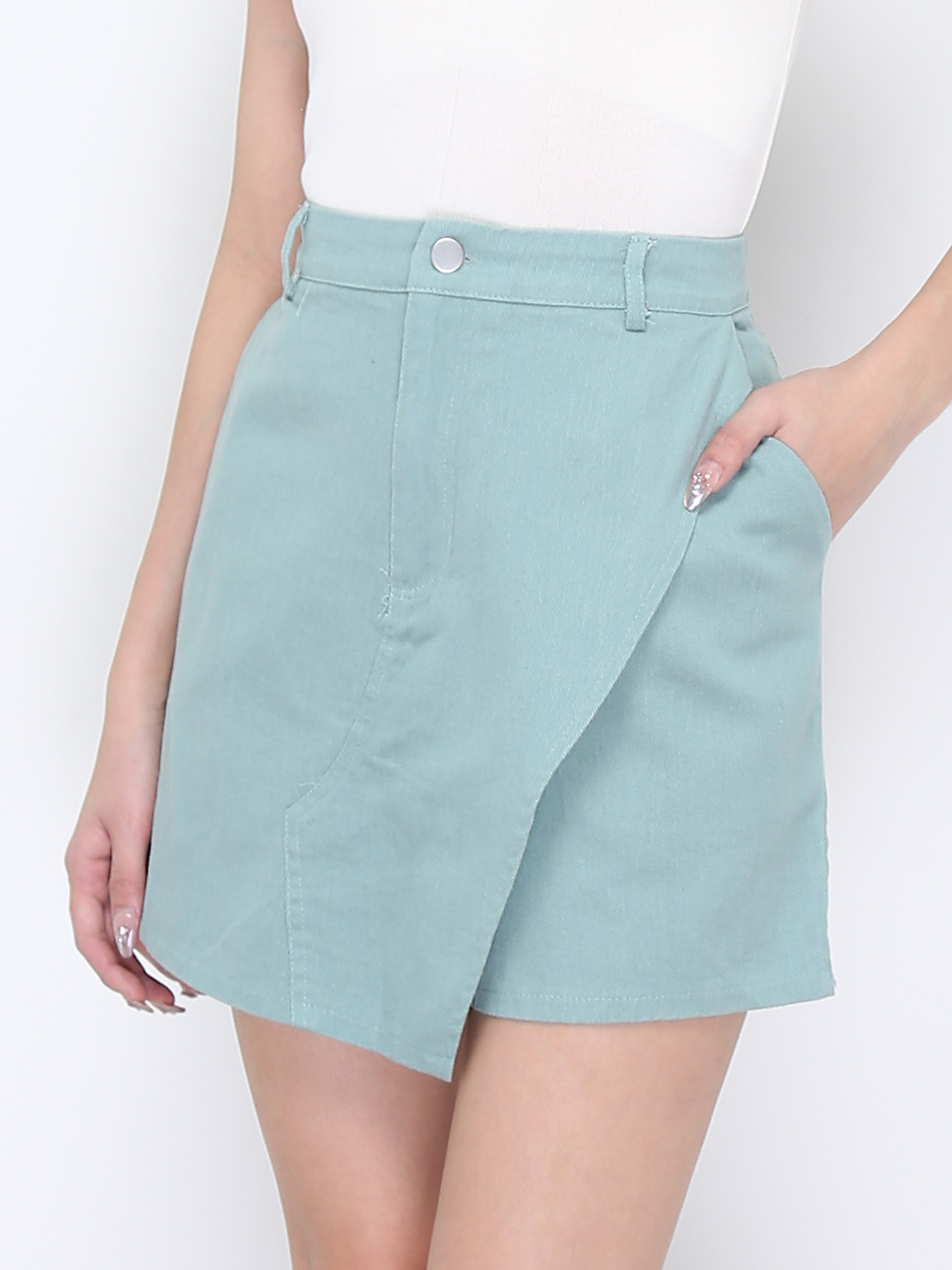 High Waist Wrap Skirt 19946