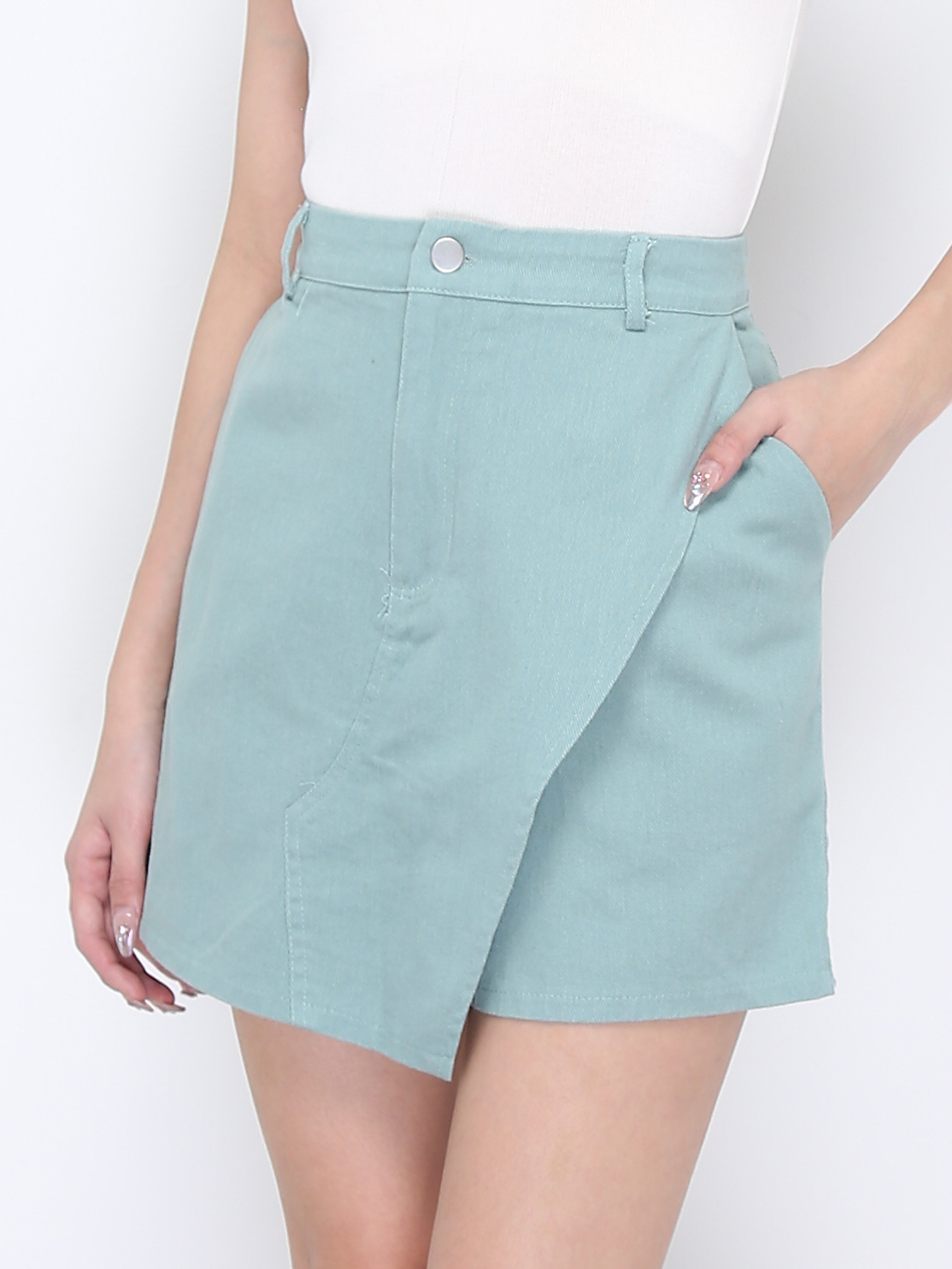 High Waist Wrap Skirt 19946