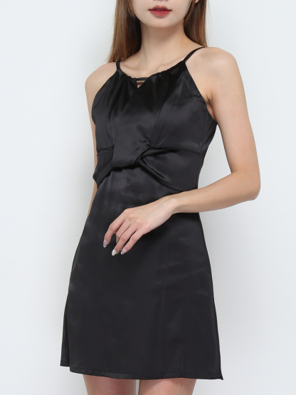 Halter Twist Dress 32289