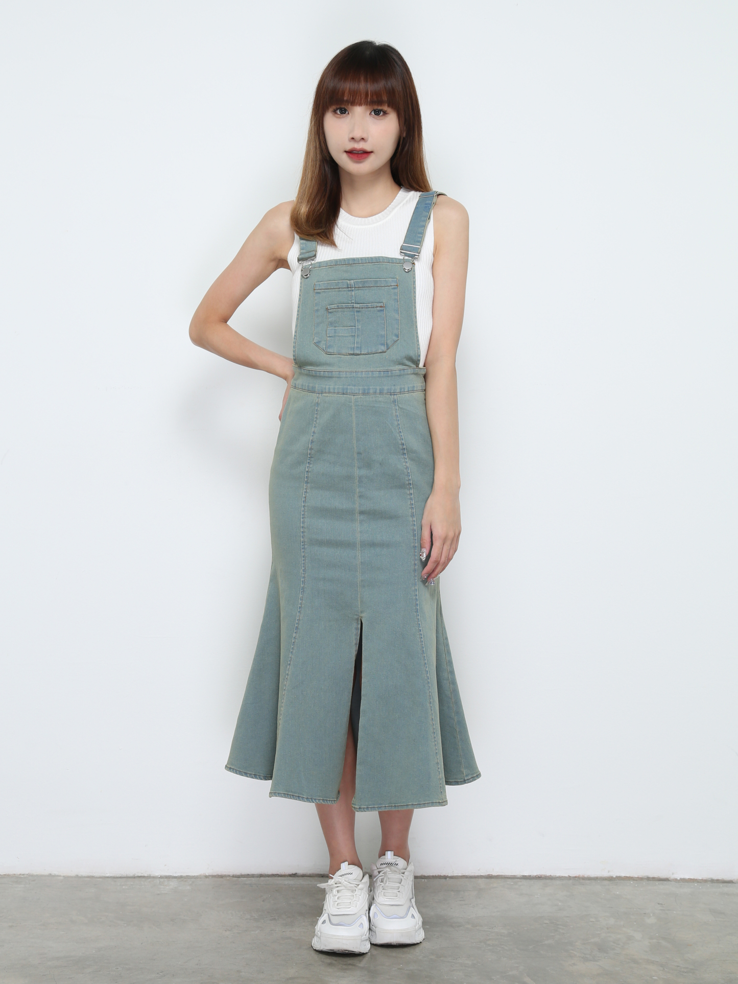 Denim Ruffles Dress 32329