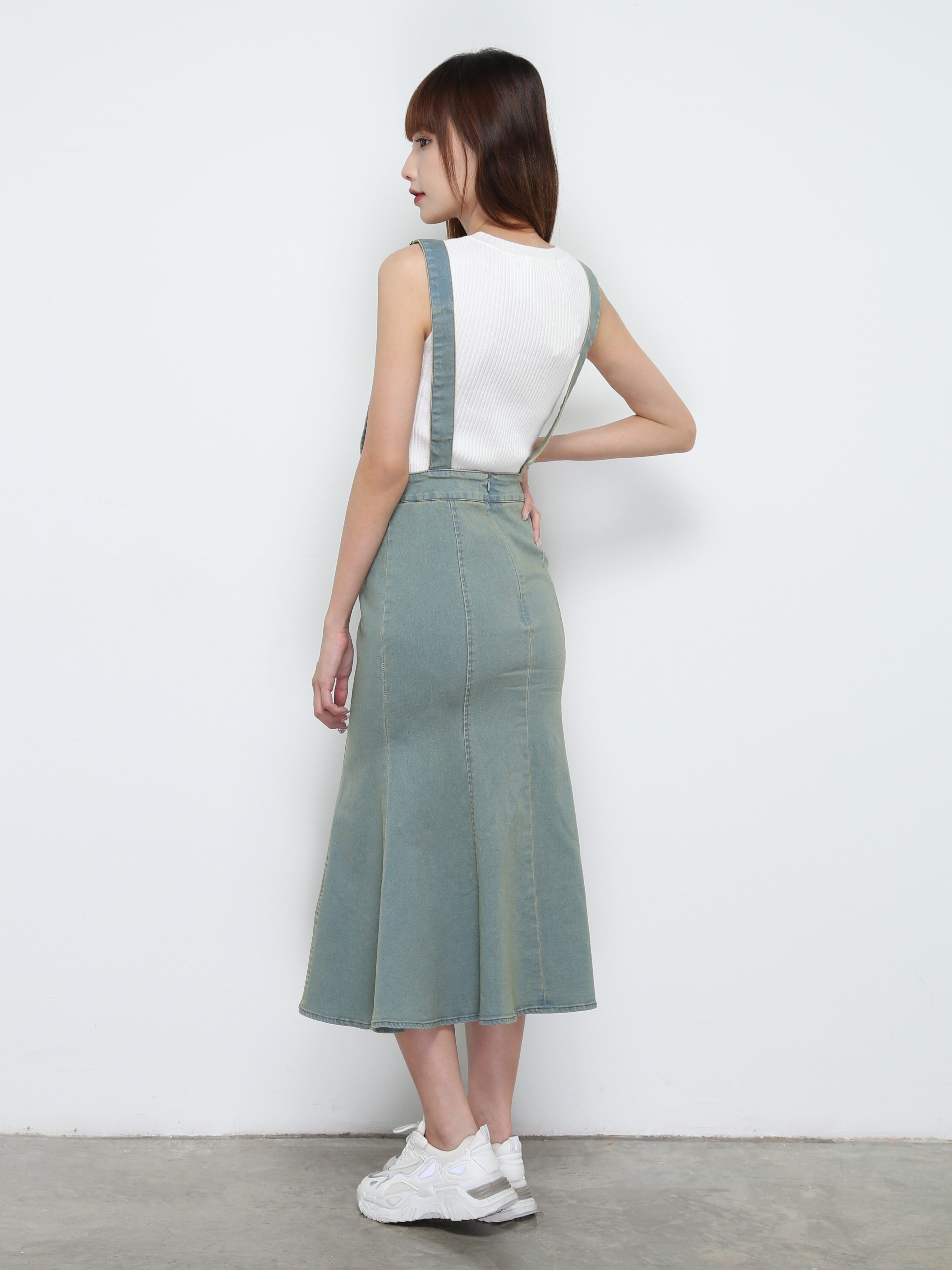 Denim Ruffles Dress 32329