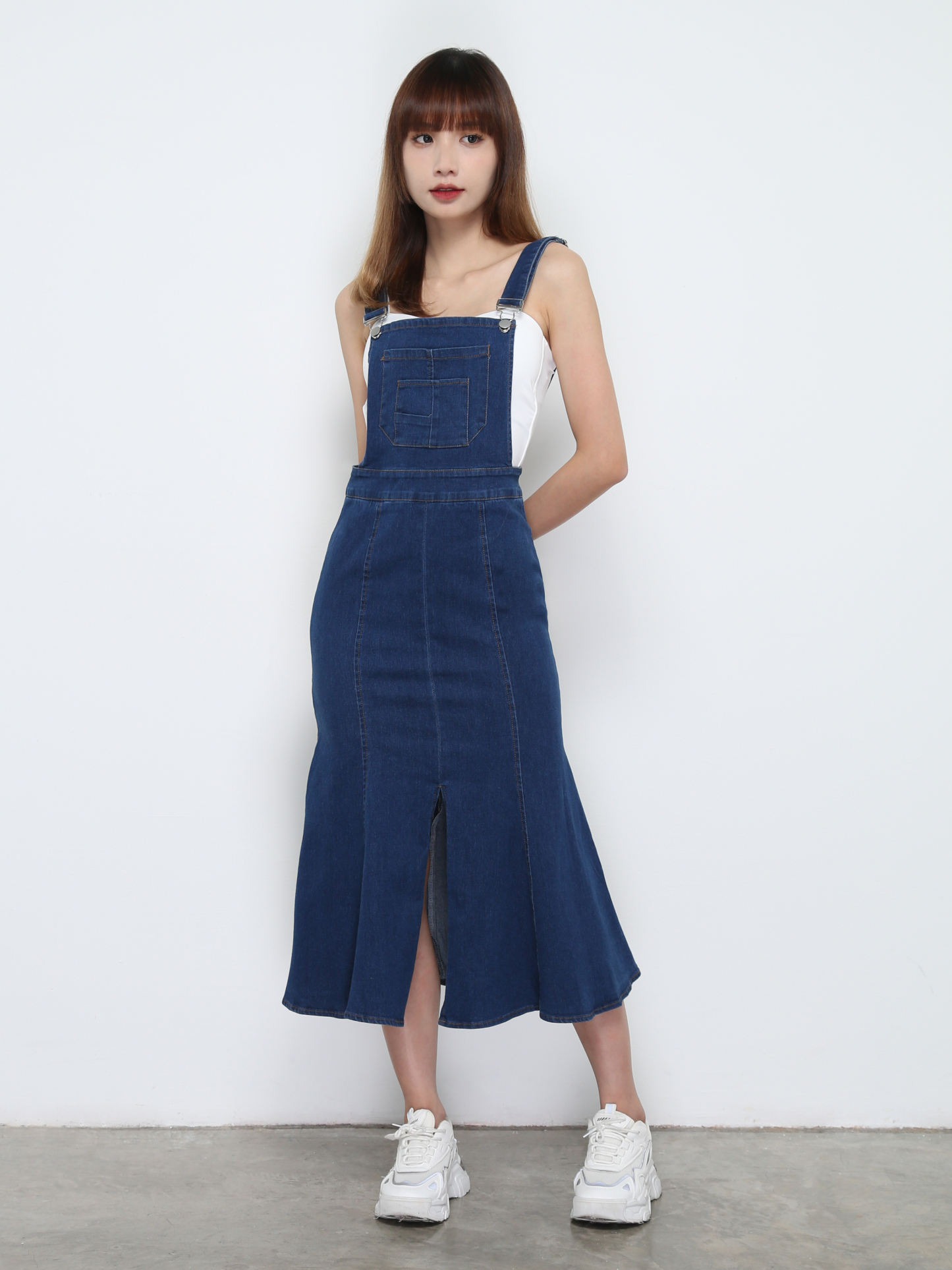 Denim Ruffles Dress 32329