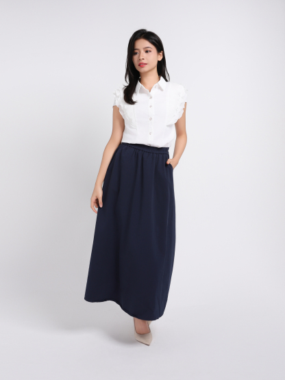 Layered Ruffles Sleeve Top 43446