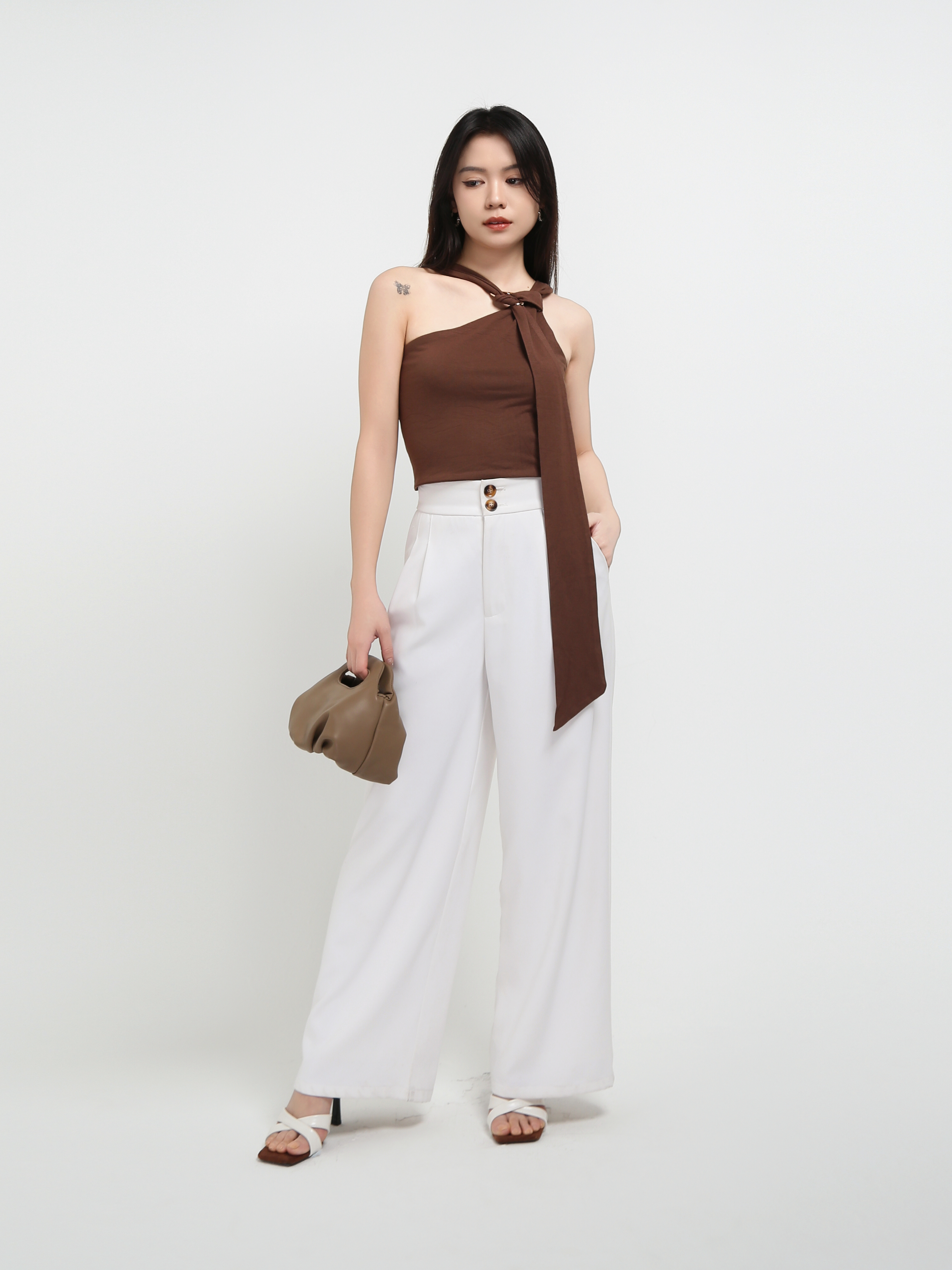 Off Shoulder With One Side Strap Top AC774