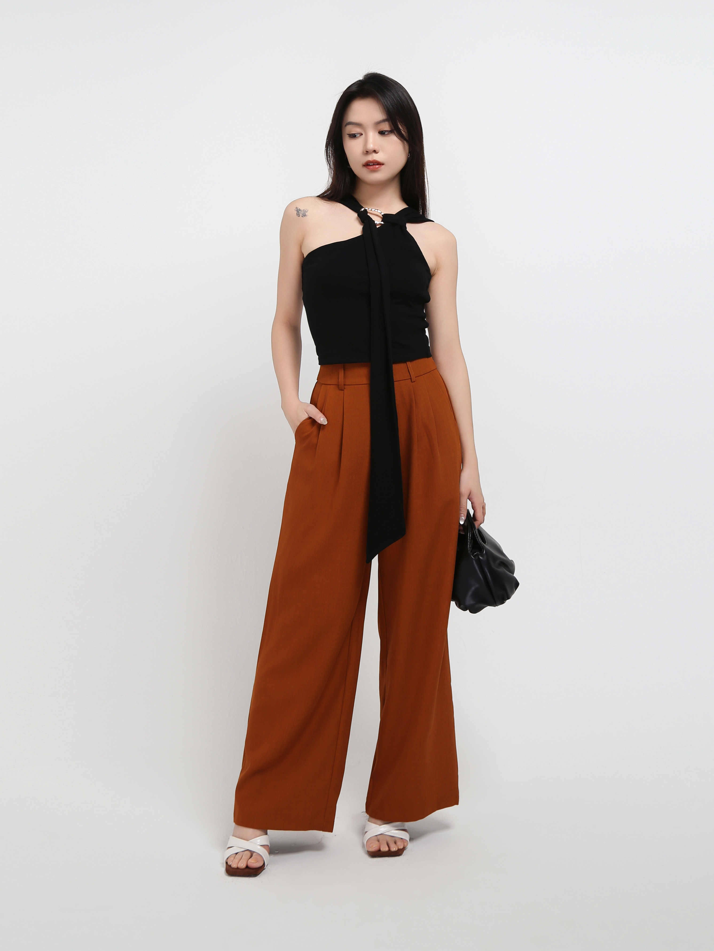 Off Shoulder With One Side Strap Top AC774