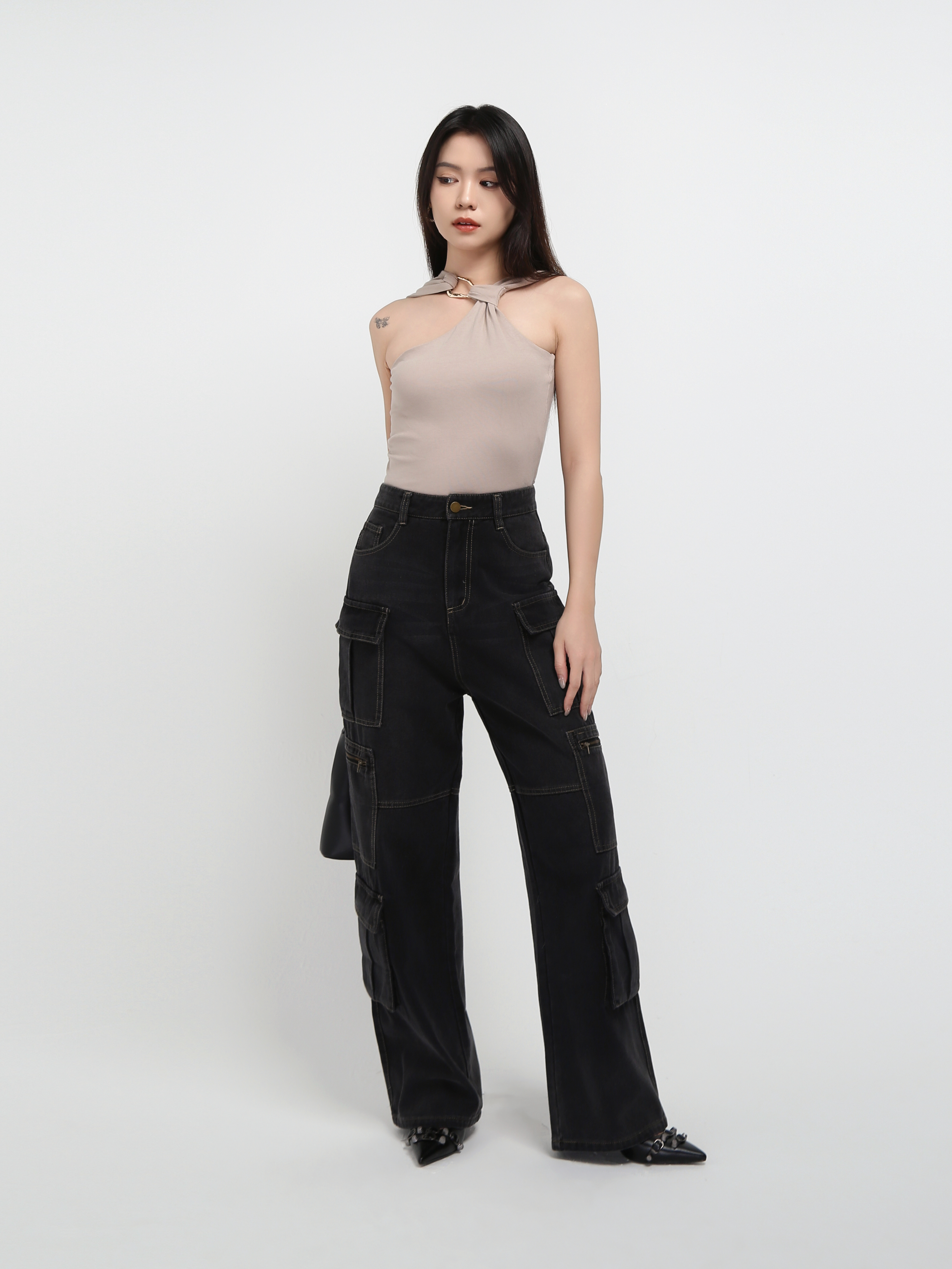 Off Shoulder With One Side Strap Top AC774