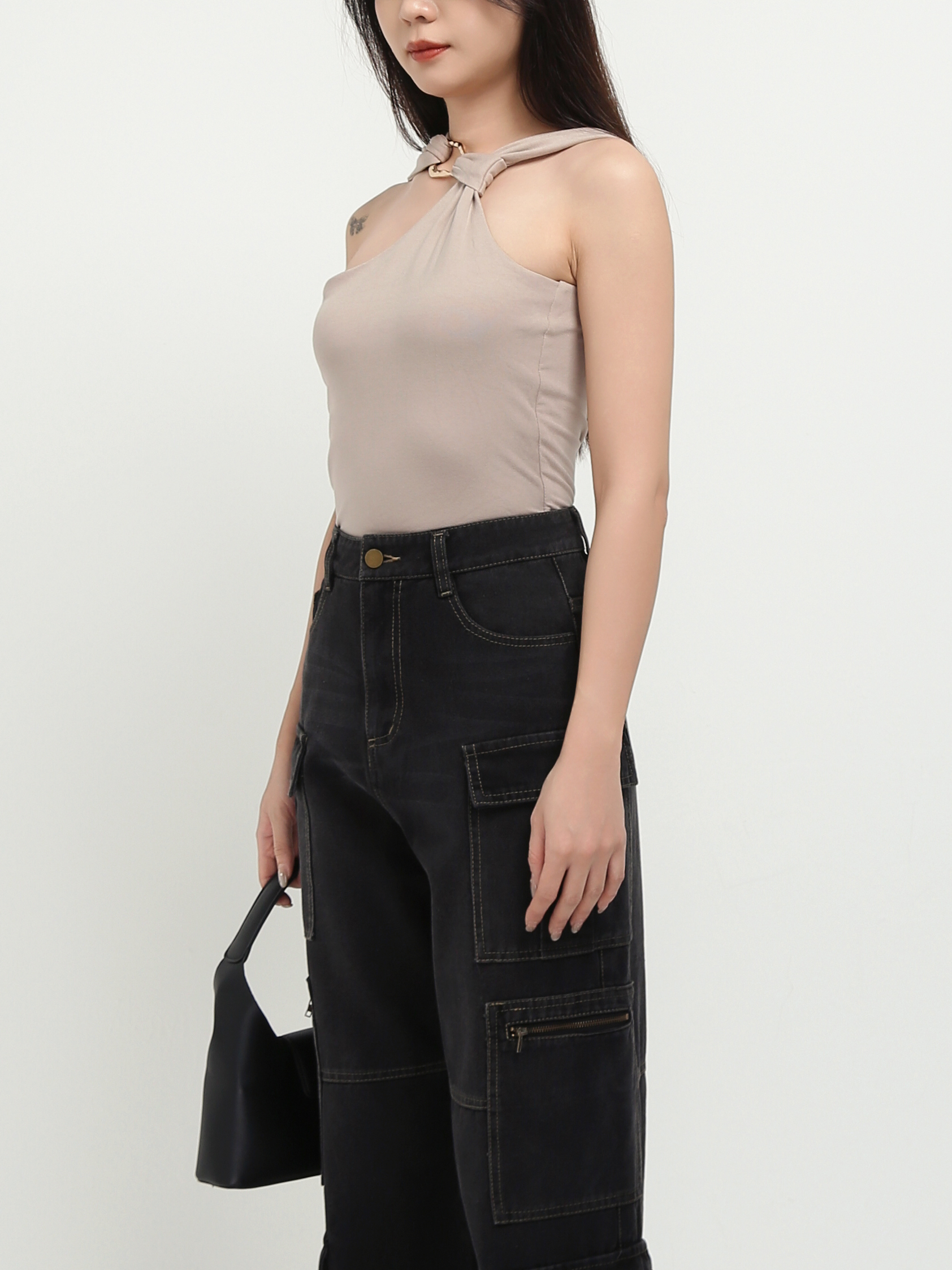 Off Shoulder With One Side Strap Top AC774