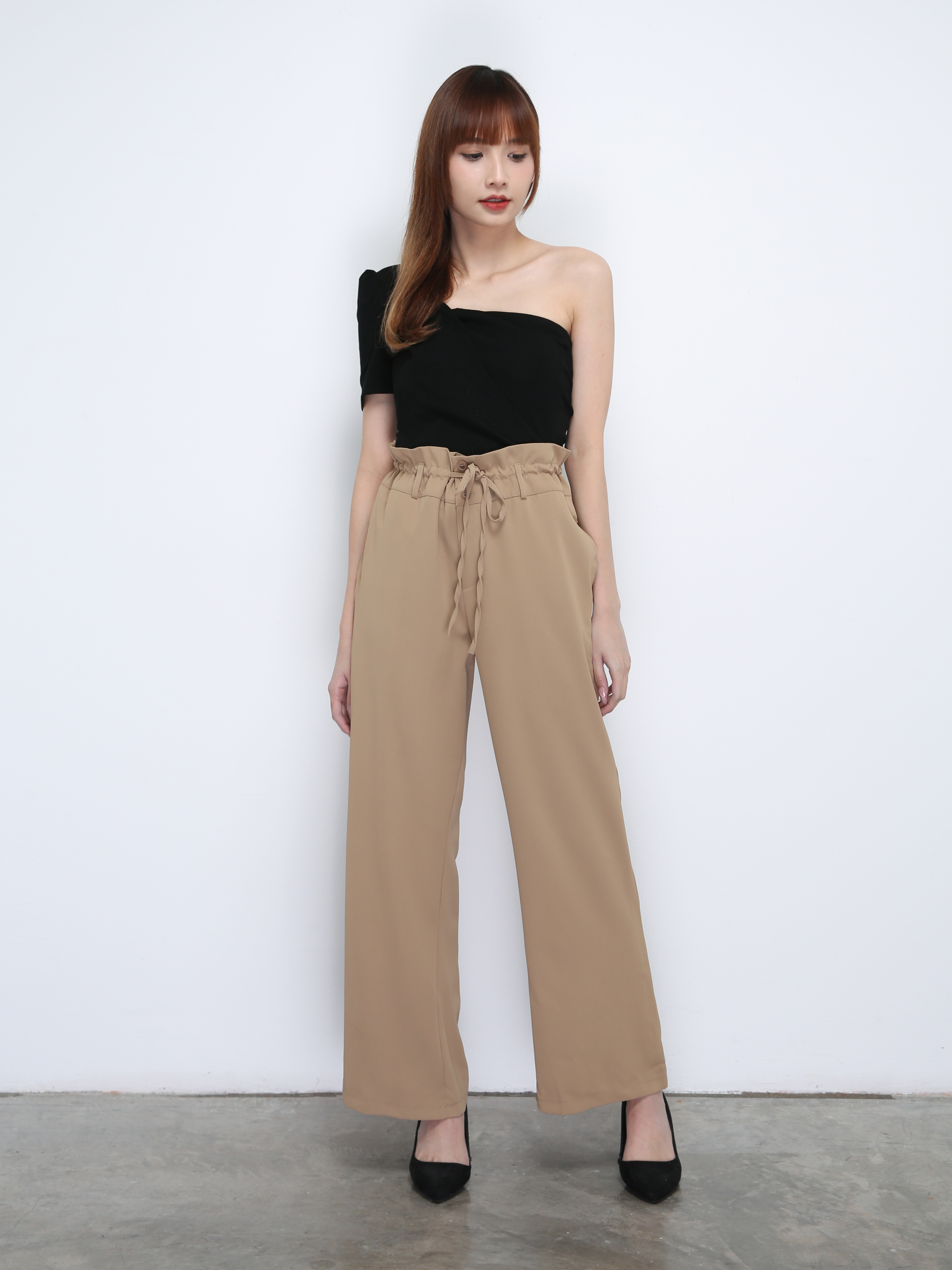 Waist Drawstring Long Pants 21525