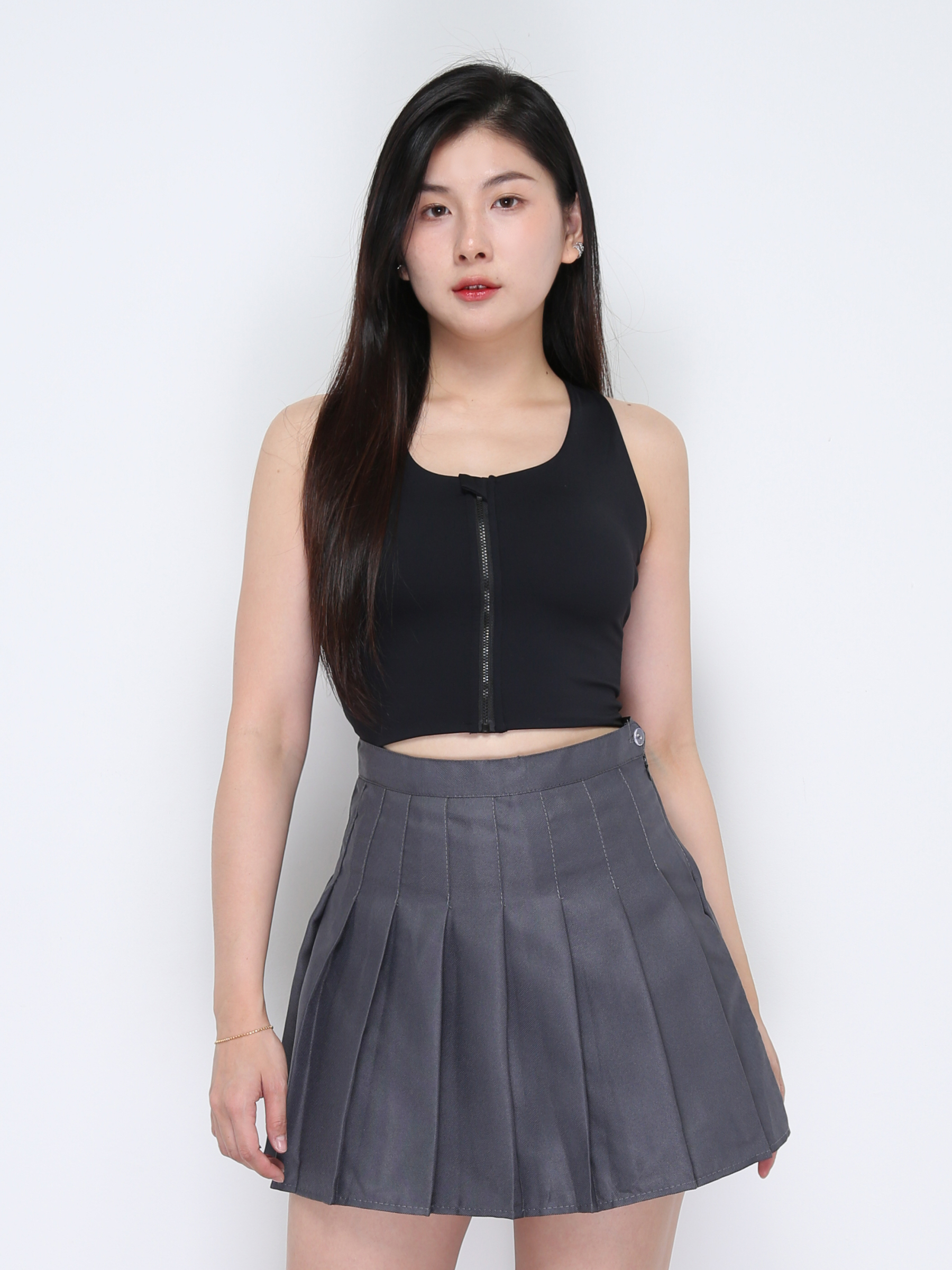 High Waist Pleated SKirt Pants 35077