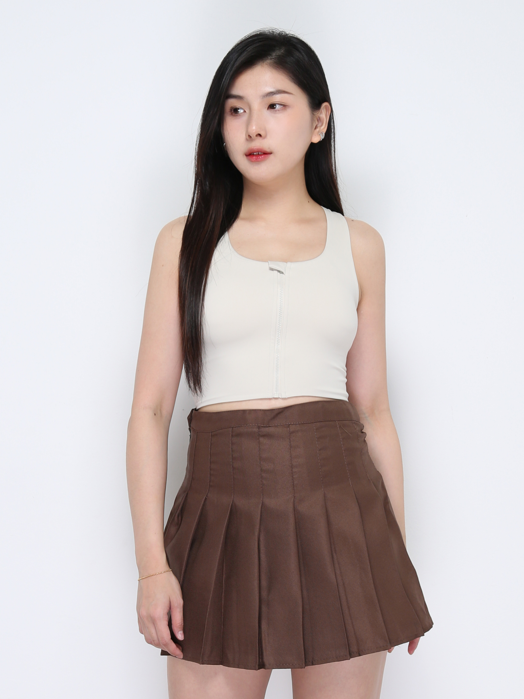 High Waist Pleated SKirt Pants 35077