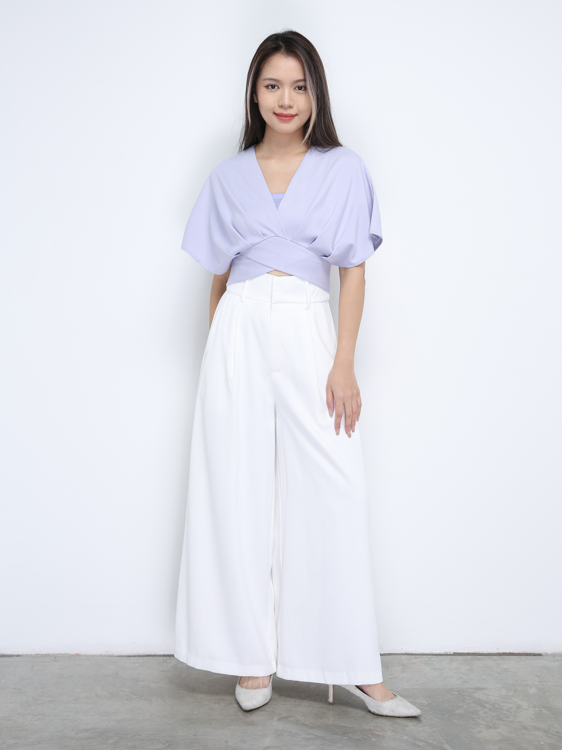 High Waist Side Pocket Long Pants 35725