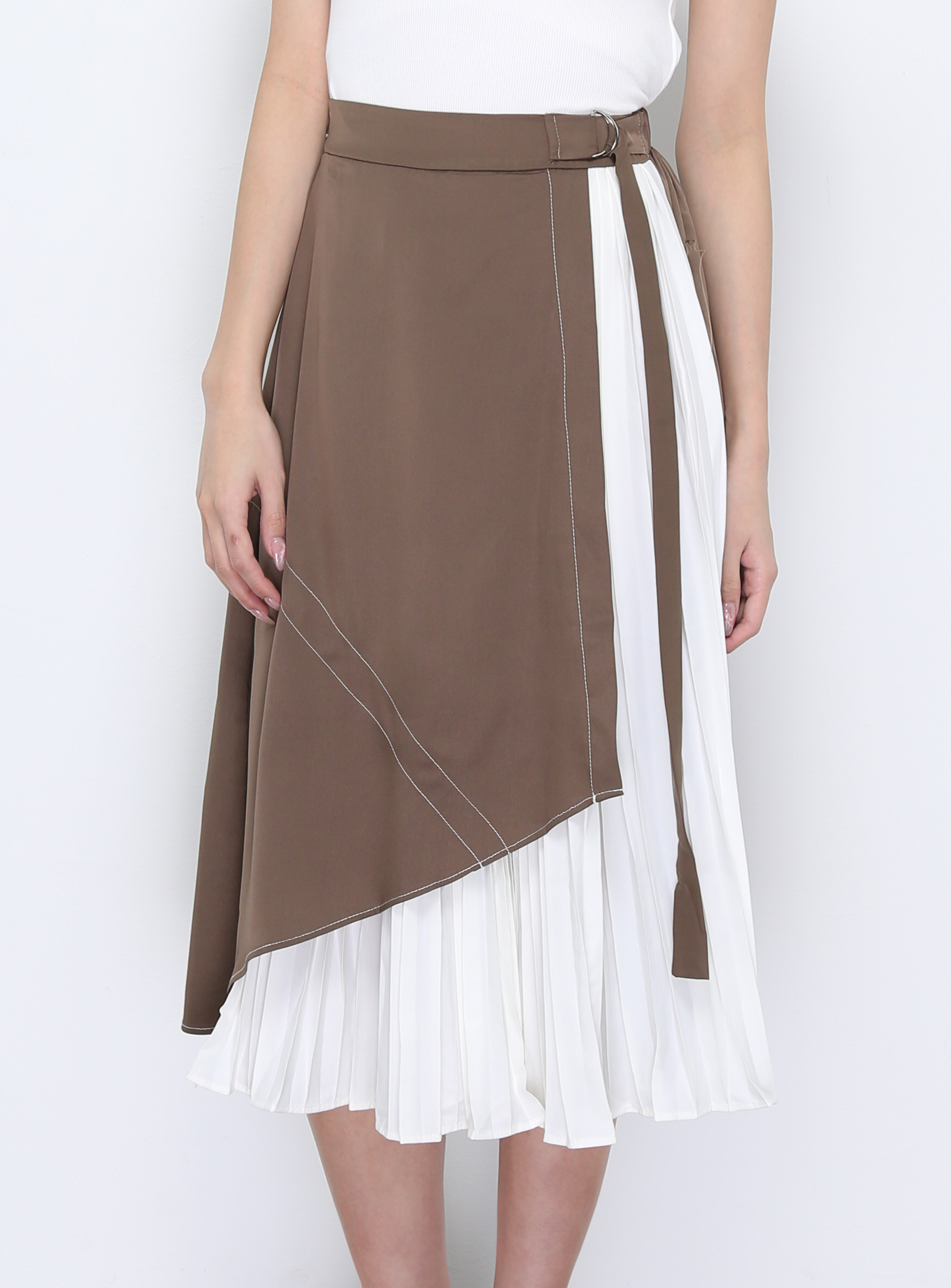 Wrap With Pleated Lonbg Skirt 20834