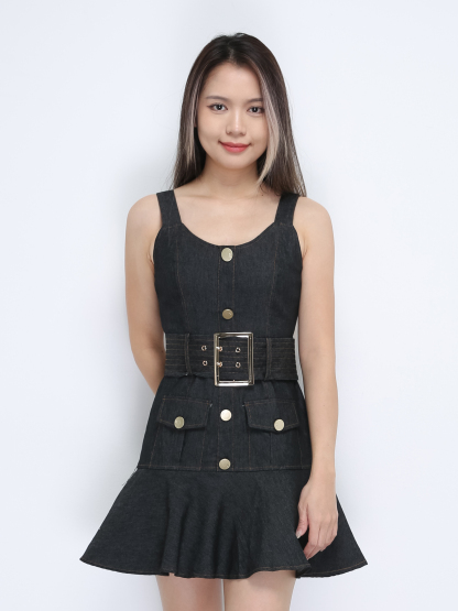 Elegant Wear With Belt Jumpsuit 35591