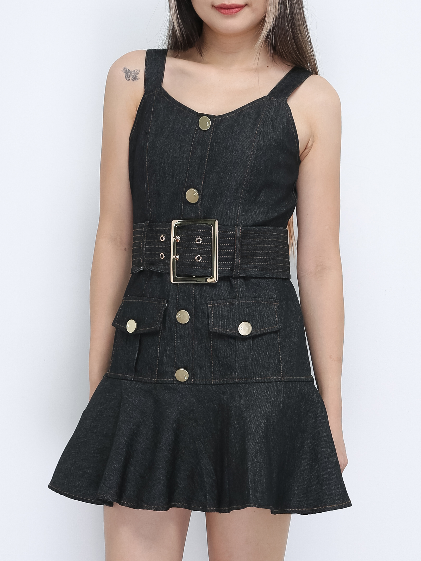 Elegant Wear With Belt Jumpsuit 35591