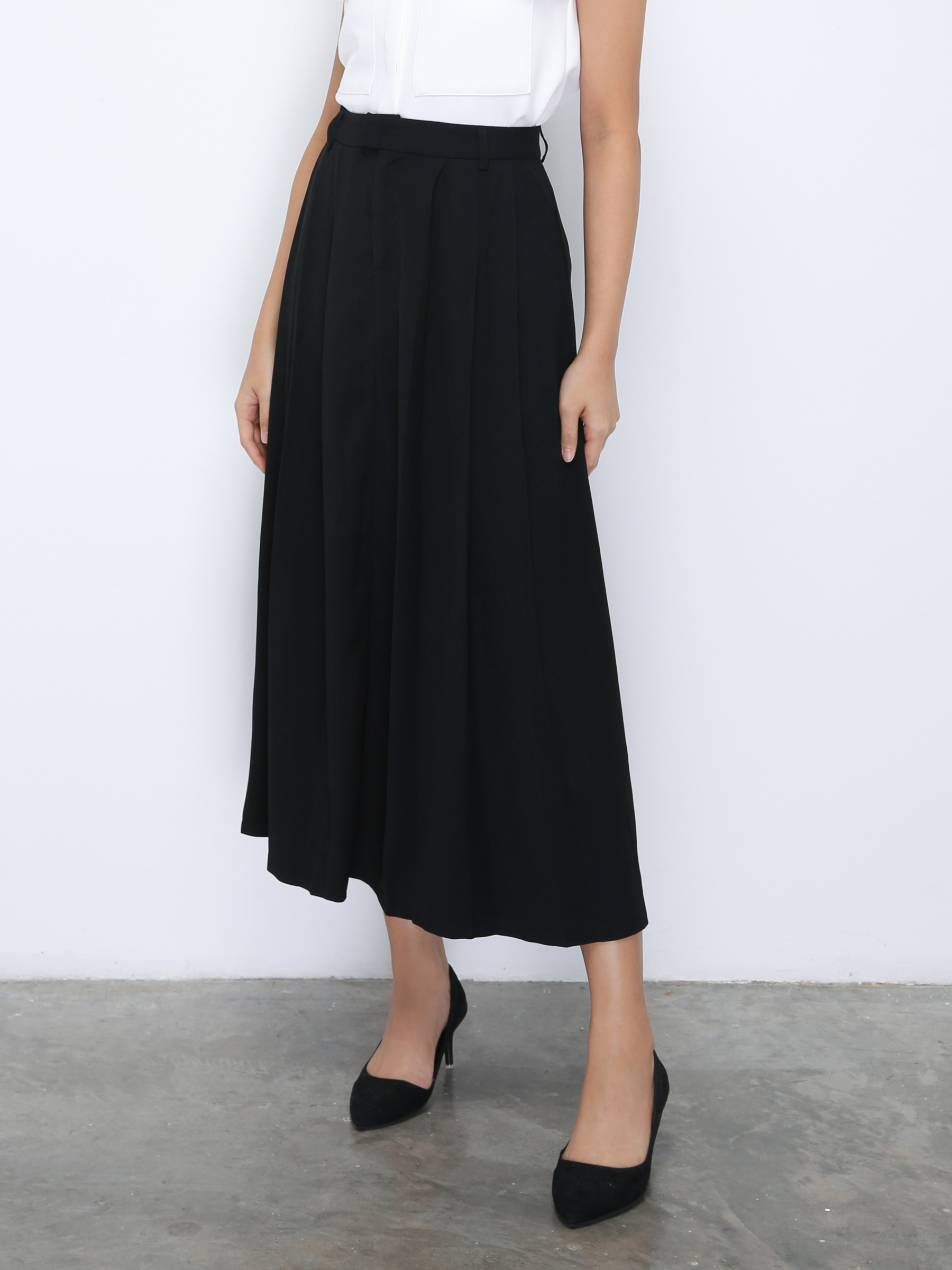 High Waist Pleated Skirt 35900