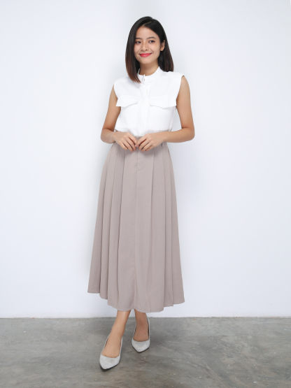 High Waist Pleated Skirt 35900