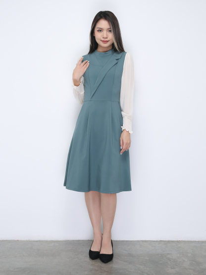 Chiffon Sleeve Dress 36061