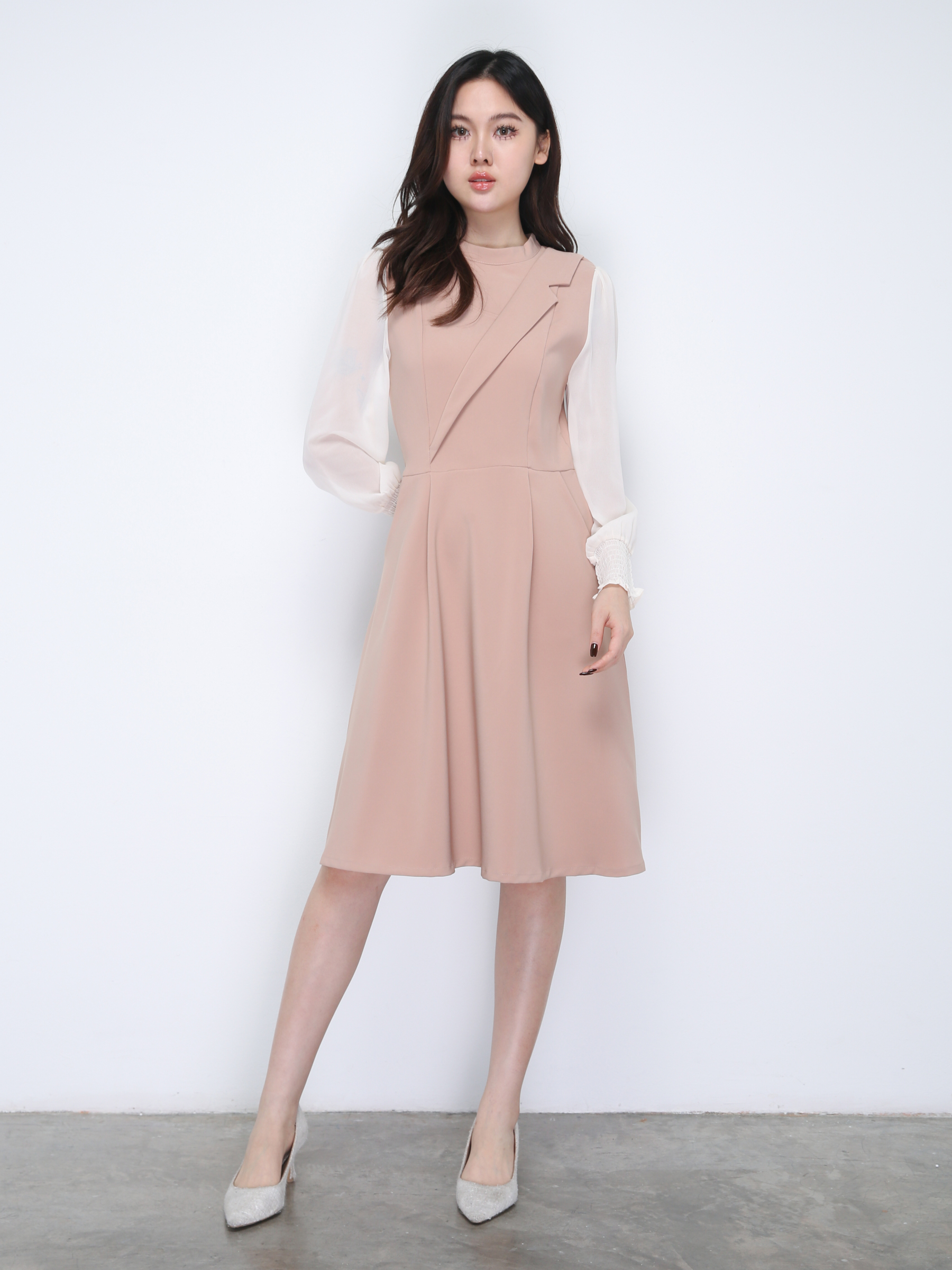 Chiffon Sleeve Dress 36061