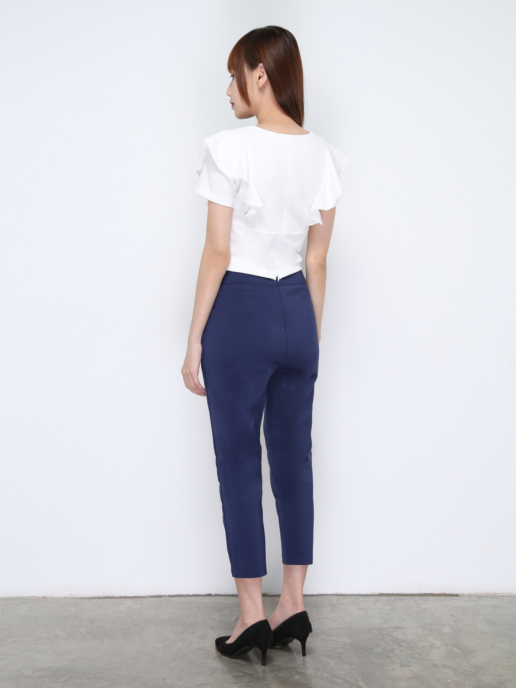 V Neck Ruffles Top 20805